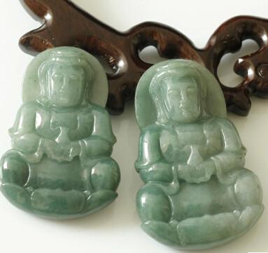 供應(yīng)吊墜項鏈開光天然A貨糯種翡翠觀音