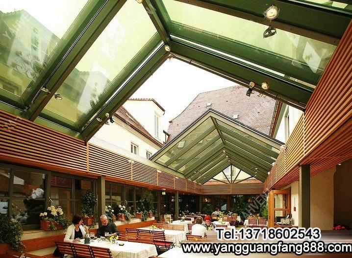 供應(yīng)玻璃封四合院出入口封頂封露臺
