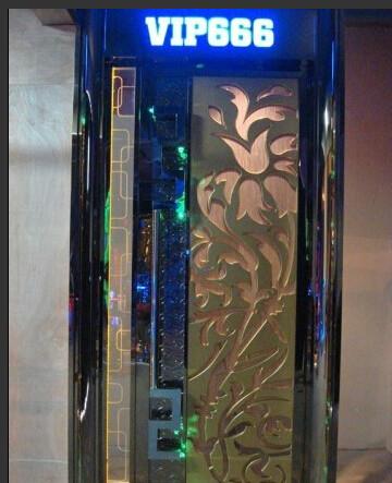 供應(yīng)玫瑰金鈦金門ktv酒店門廠家