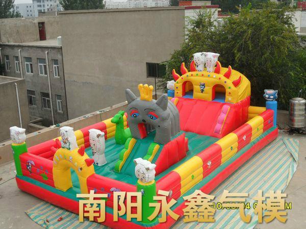 供應(yīng)南陽兒童充氣蹦蹦床沙灘池