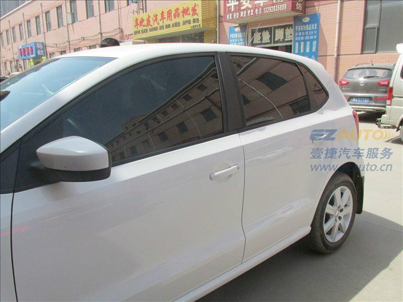 石家莊大眾POLO龍膜汽車太陽膜貼膜授權施工價格龍膜汽車膜進口隔熱膜