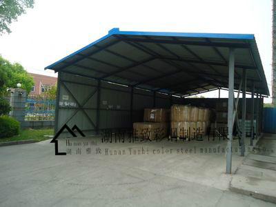 供應吉安市彩鋼棚、彩鋼棚價格、鋼結構車棚、走道車棚、車棚批發(fā)