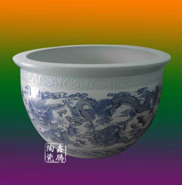供應清明上河圖 陶瓷大缸 禮品瓷器