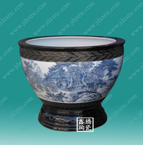 供應(yīng)大缸/青花瓷瓷缸/禮品裝飾物，園林用品