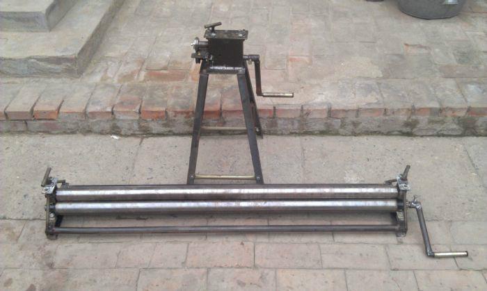 （保溫三通 彎頭、罐體封頭、變徑下料）手動鐵皮軋邊機電動鋁板滾圓機卷