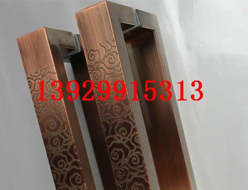 鋁板雕刻鈦金拉手圖片