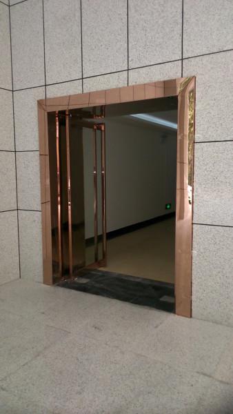 供應(yīng)玫瑰鈦金玻璃門，玫瑰鈦金玻璃門供應(yīng)商，西安玫瑰鈦金玻璃門廠家