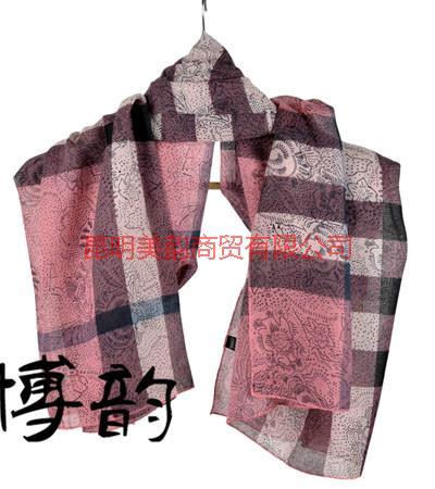 供應外貿(mào)格子圍巾 外貿(mào)正品圍巾哪里有批發(fā)？外貿(mào)圍巾多少錢一條？