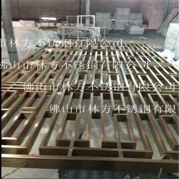 供應(yīng)不銹鋼花格定做，玫瑰金花格，鈦金裝飾花格，仿古銅花格
