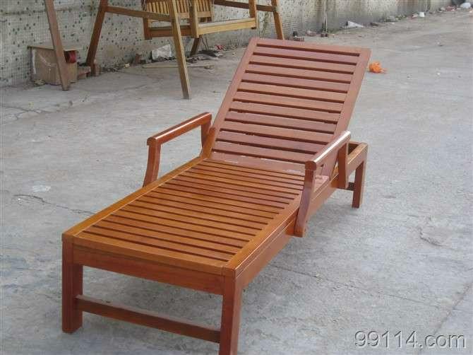 供應戶外實木沙灘椅，戶外實木休閑沙灘椅