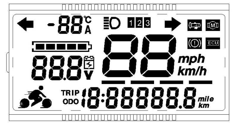 供應(yīng)歐美電動(dòng)自行車LCD液晶顯示屏，LCD液晶顯示屏用途