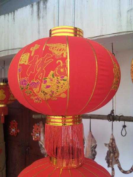 四川綢緞燈籠圖片