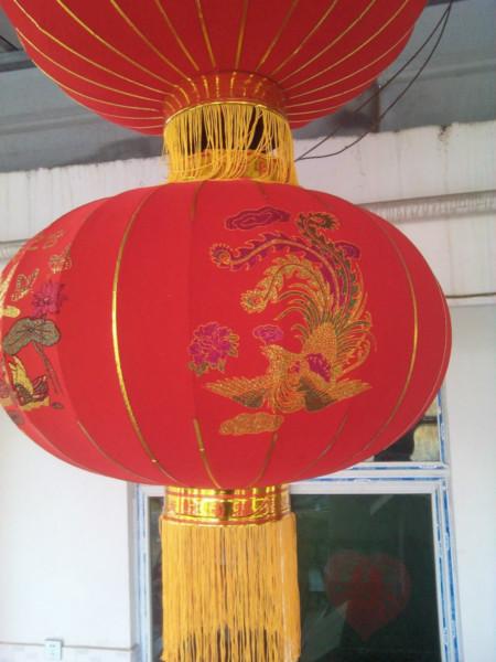 供應(yīng)植絨喜字燈籠