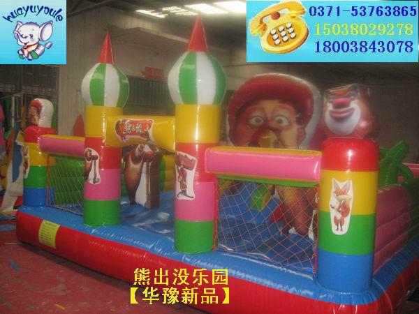 供應幼兒園游樂玩具充氣蹦蹦床充氣滑梯