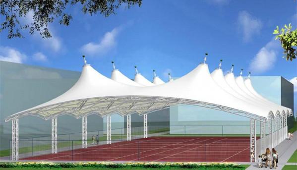 供應(yīng)延安市景觀膜車棚看臺