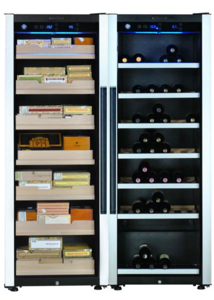 供應(yīng)電子恒溫恒濕節(jié)能紅酒雪茄組合柜進(jìn)口壓縮機(jī)簡約紅酒雪茄展示柜