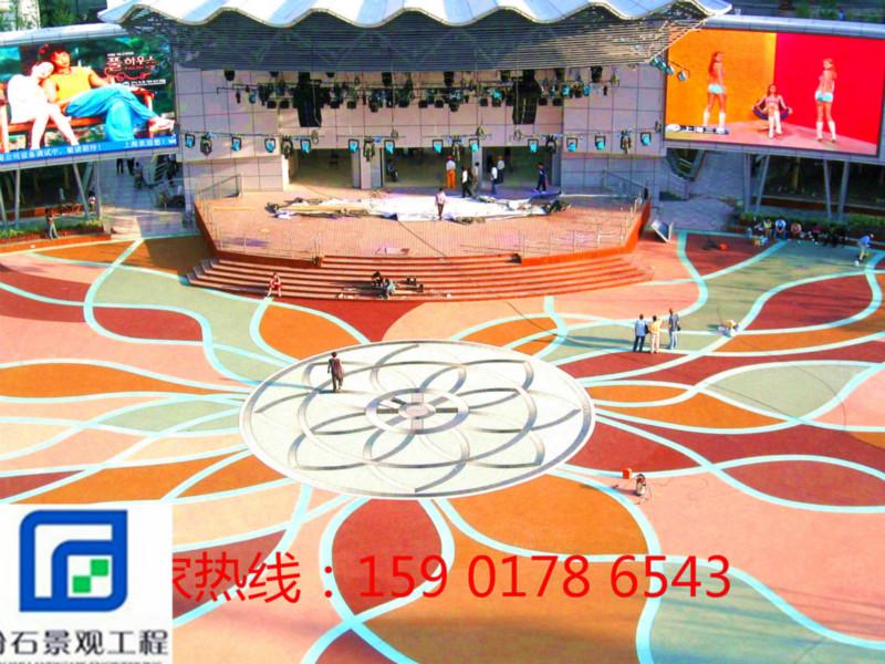 供應(yīng)彩色透水混凝土路面內(nèi)蒙包頭呼和浩特透水混凝土直銷