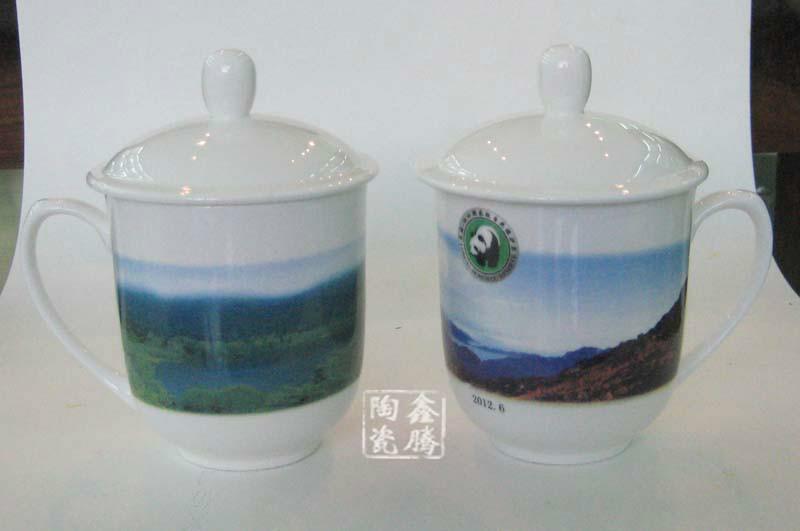 供應(yīng)茶杯批發(fā)-粉彩花卉茶杯，禮品杯，鑫騰陶瓷