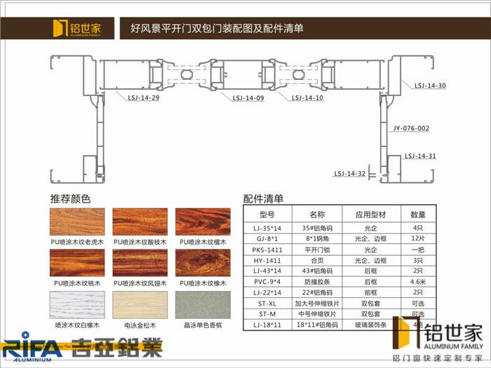 推拉門窗鋁型材圖片/推拉門窗鋁型材樣板圖 (3)