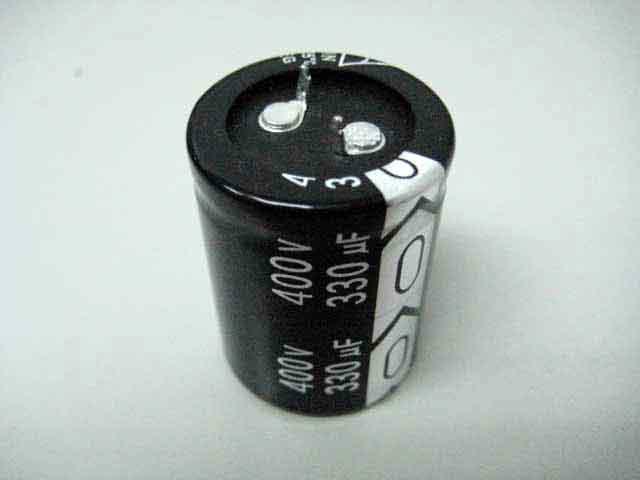 供應(yīng)牛角電解電容330UF400V 30x40/牛角型鋁電解電容器