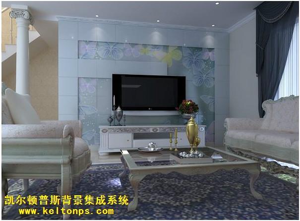 客廳電視背景墻 享.爛漫之二圖片