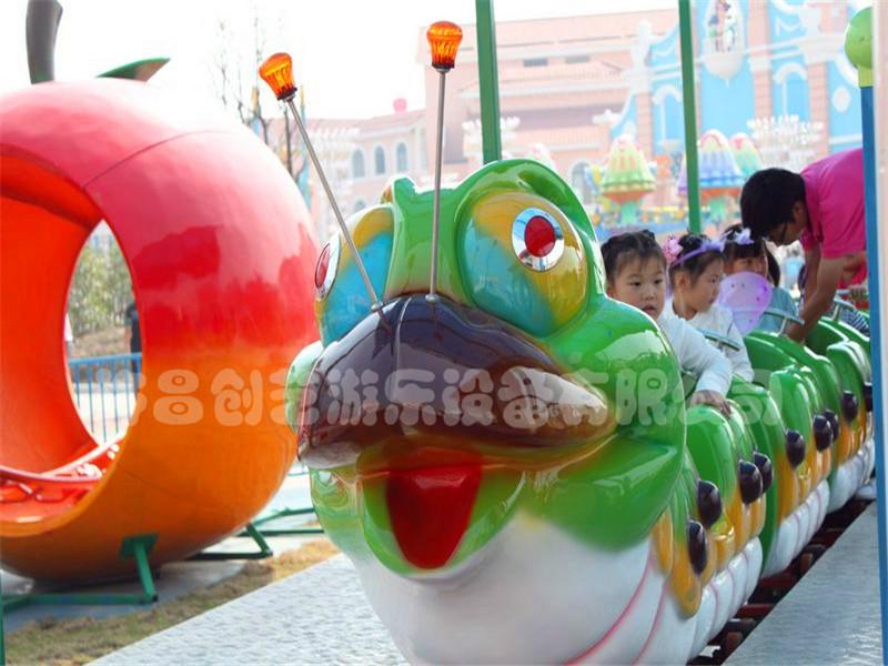 供應創(chuàng)藝游樂果蟲滑車軌道類游樂設備