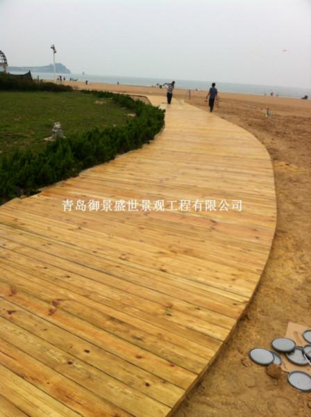 青島木棧道戶外木地板圖片