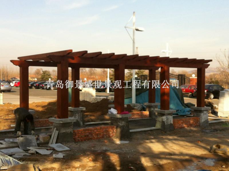 供應青島防腐木廊架木花架木葡萄架