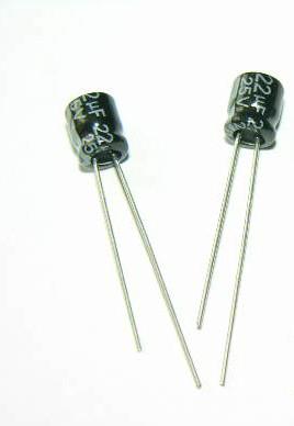 鋁電解電容器22UF25V尺寸4x5圖片