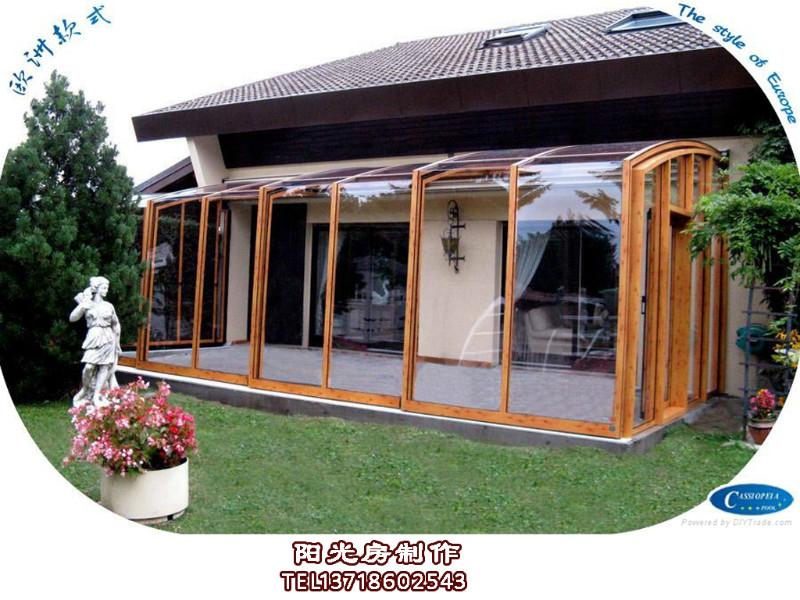 供應(yīng)院子封頂樓頂封陽光房玻璃鋼結(jié)