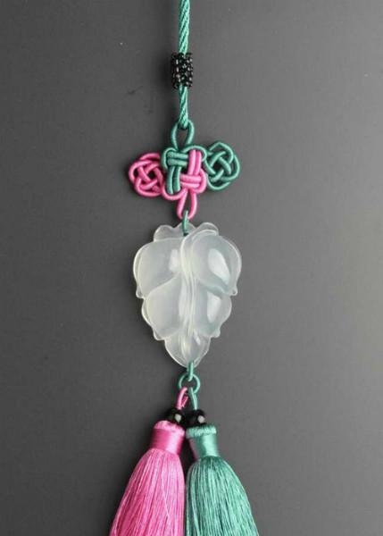 供應(yīng)*福源水晶天然冰晶樹葉汽車飾品