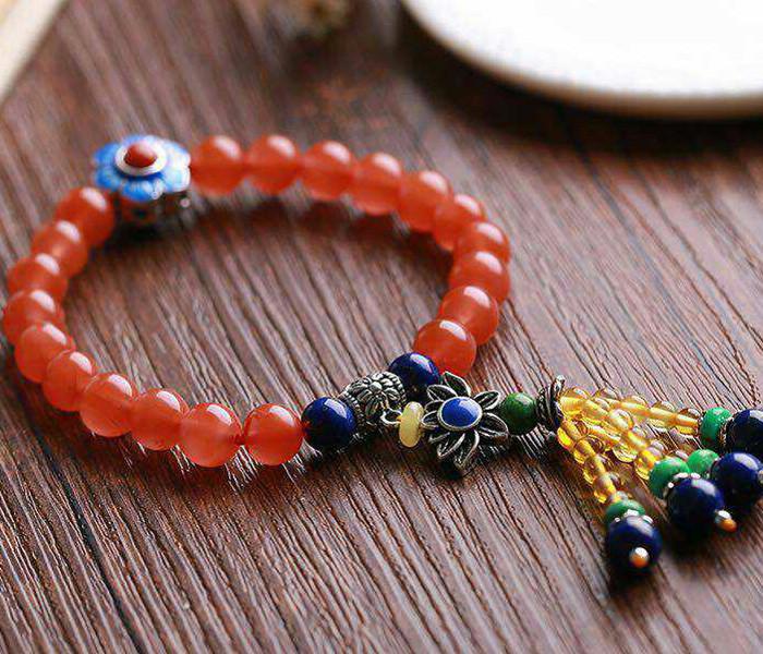 供應(yīng)*福源水晶原創(chuàng)飾品天然南紅手鏈