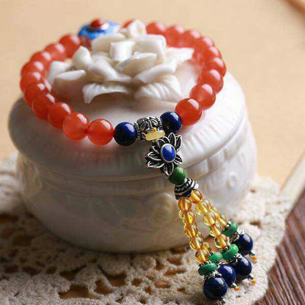 供應陜西*福源水晶南紅手鏈