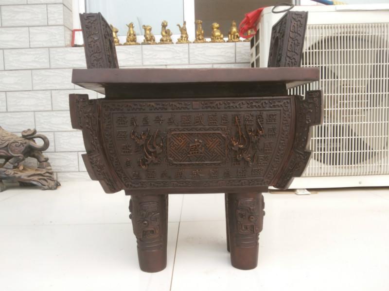 供應鑄銅鼎青銅大鼎，大型方鼎