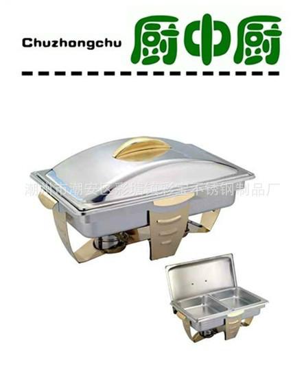 供應(yīng)不銹鋼圓型鍍金餐爐