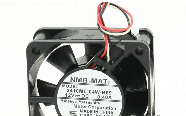 供应原装NMB2410ML-04W-B69，6025 6CM 12V 0.40A 三线测速双滚珠风扇