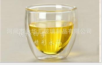 供应双层玻璃品杯/河间厂家直销75ml