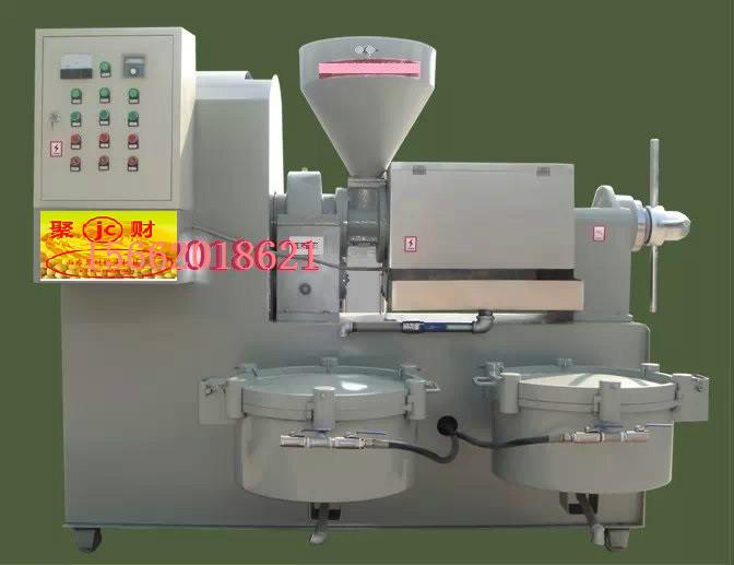 供應(yīng)遼寧大豆干擠油榨油機多少錢；大豆冷榨機榨油機價格便宜聚財機械