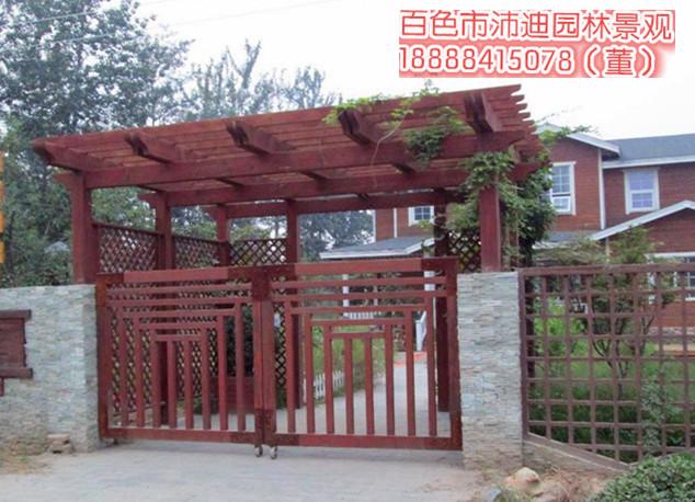 供應庭院防腐木花架報價，百色小區(qū)庭院防腐木花架報價