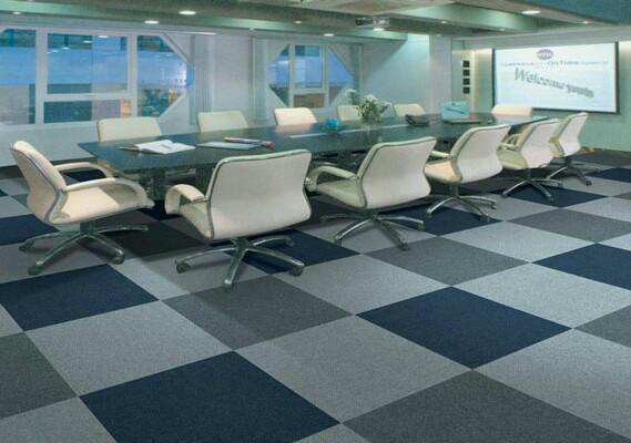 供應青島辦公室PVC方塊地毯