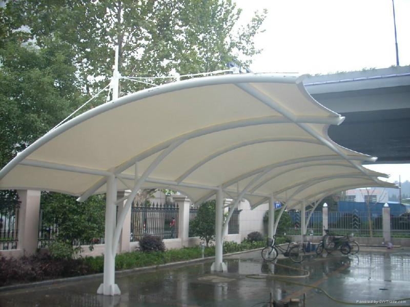 浙江江蘇上海膜結構停車棚施工隊圖片