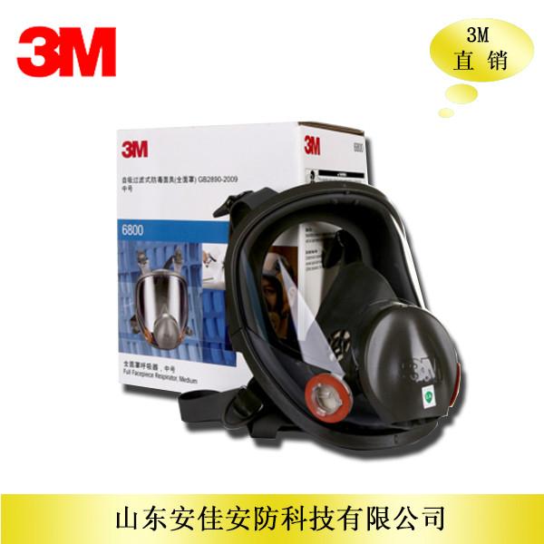 3M6800全面具 舒适硅胶图片