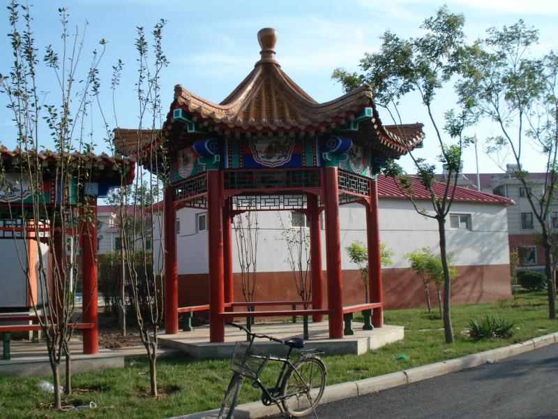 保定古建涼亭，牌坊。假山，噴泉圖片