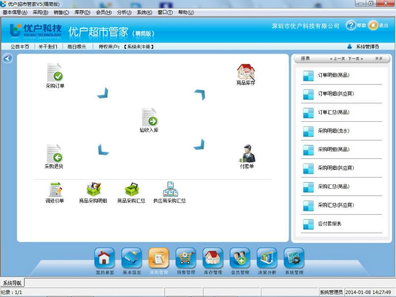 超市管家商业管理系统精简版图片