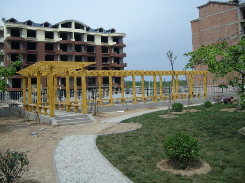 供應(yīng)保定水泥仿木花架